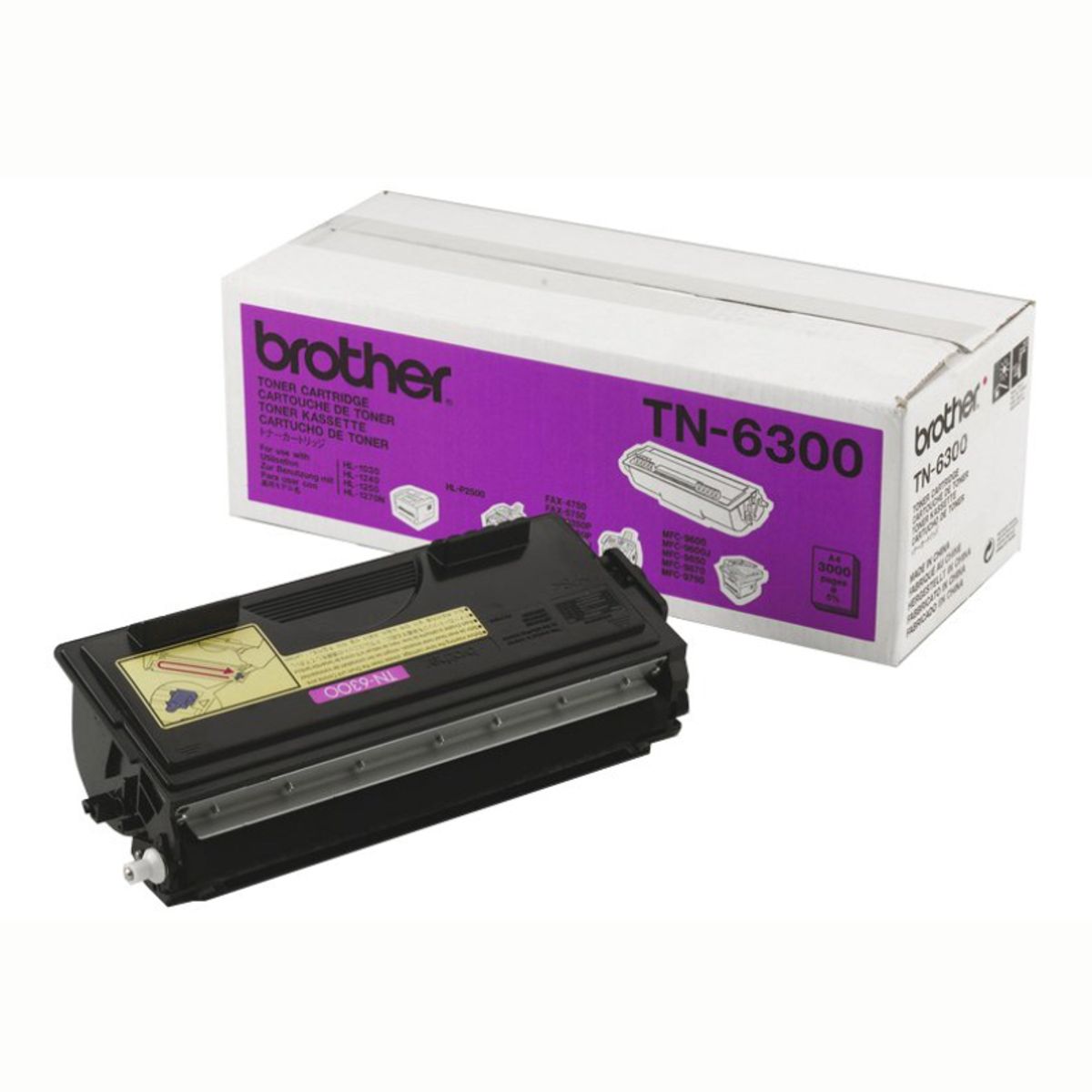 Brother TN6300 BK sort Lasertoner, Original