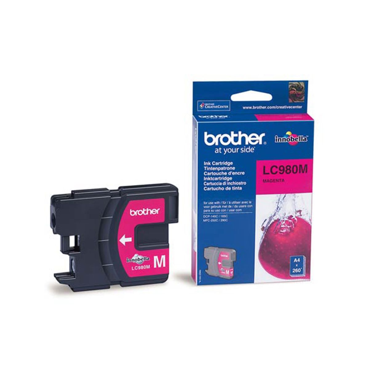 Brother LC 980 M blækpatron - LC980M Original - Magenta 5,2 ml