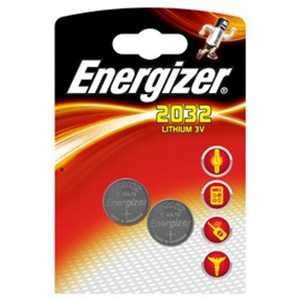 Energizer Lithium CR2032 batteri, 2 stk