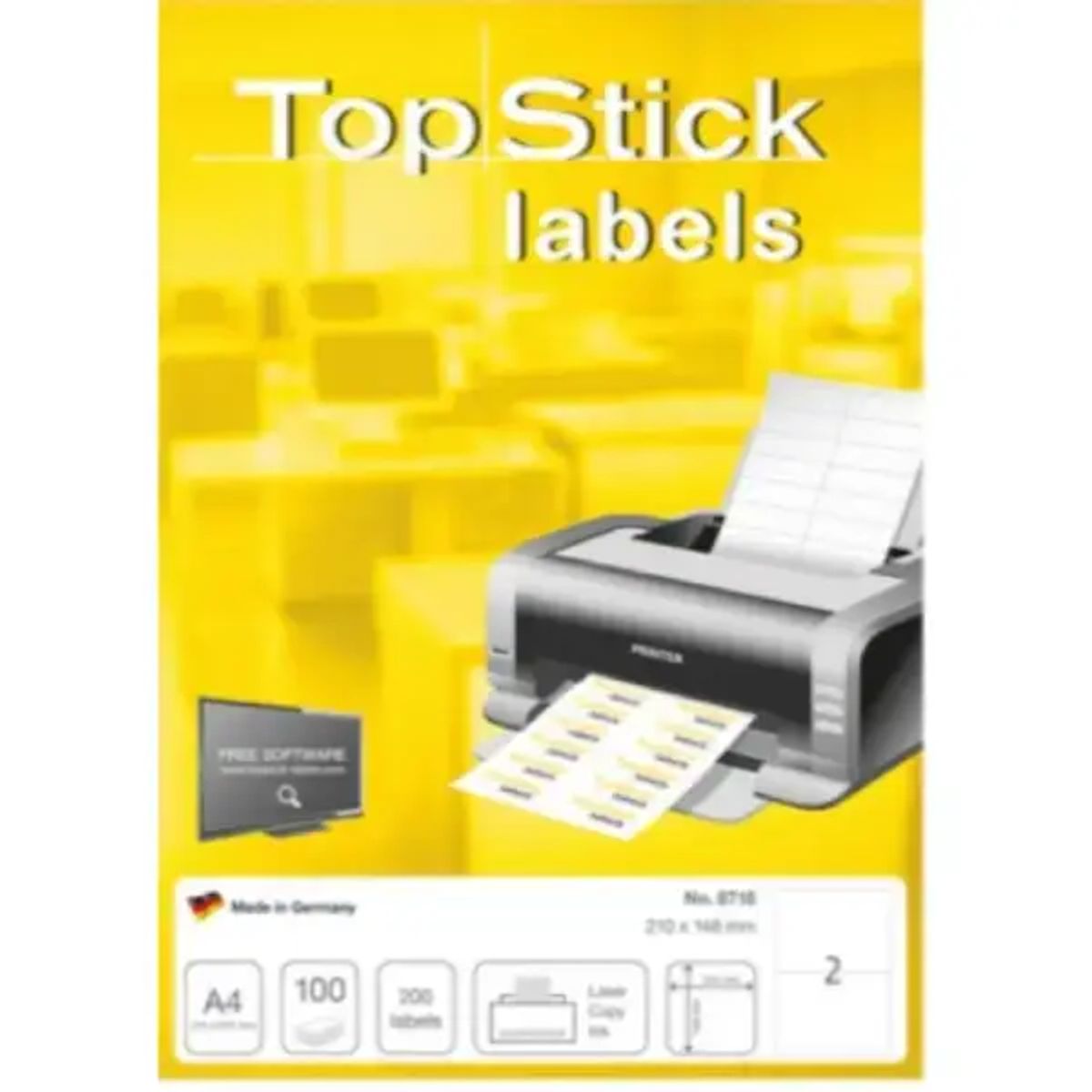 Herma Labels TopStick 210 X 148 mm 100 stk