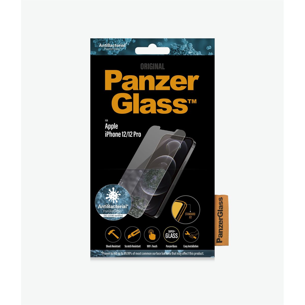 PanzerGlass Apple iPhone 12/12 Pro, antibactriel effekt