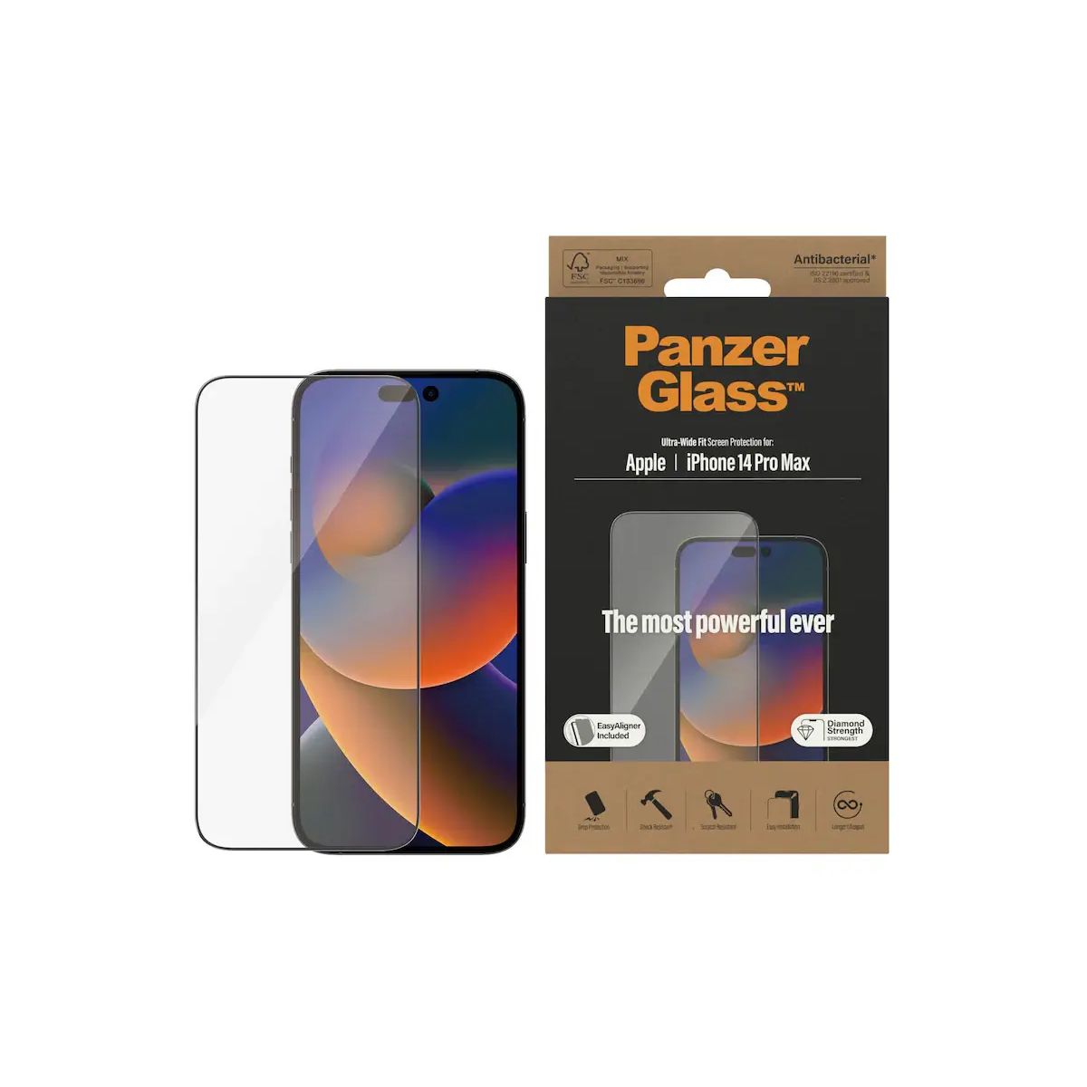 PanzerGlass iPhone 14 Pro Max UWF Privacy AB w. Applicator