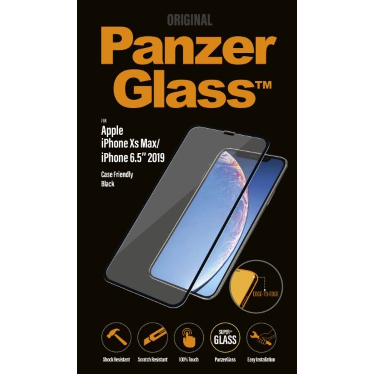 PanzerGlass iPhone Xs Max/XI Max - Sort (Case Friendly)