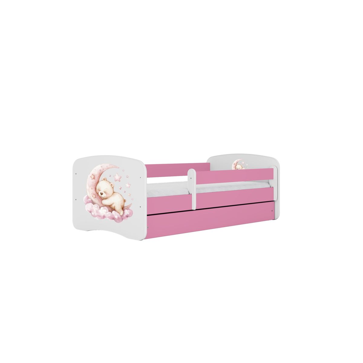 KOCOT KIDS Seng babydreams pink dream med skuffe med madras 140/70