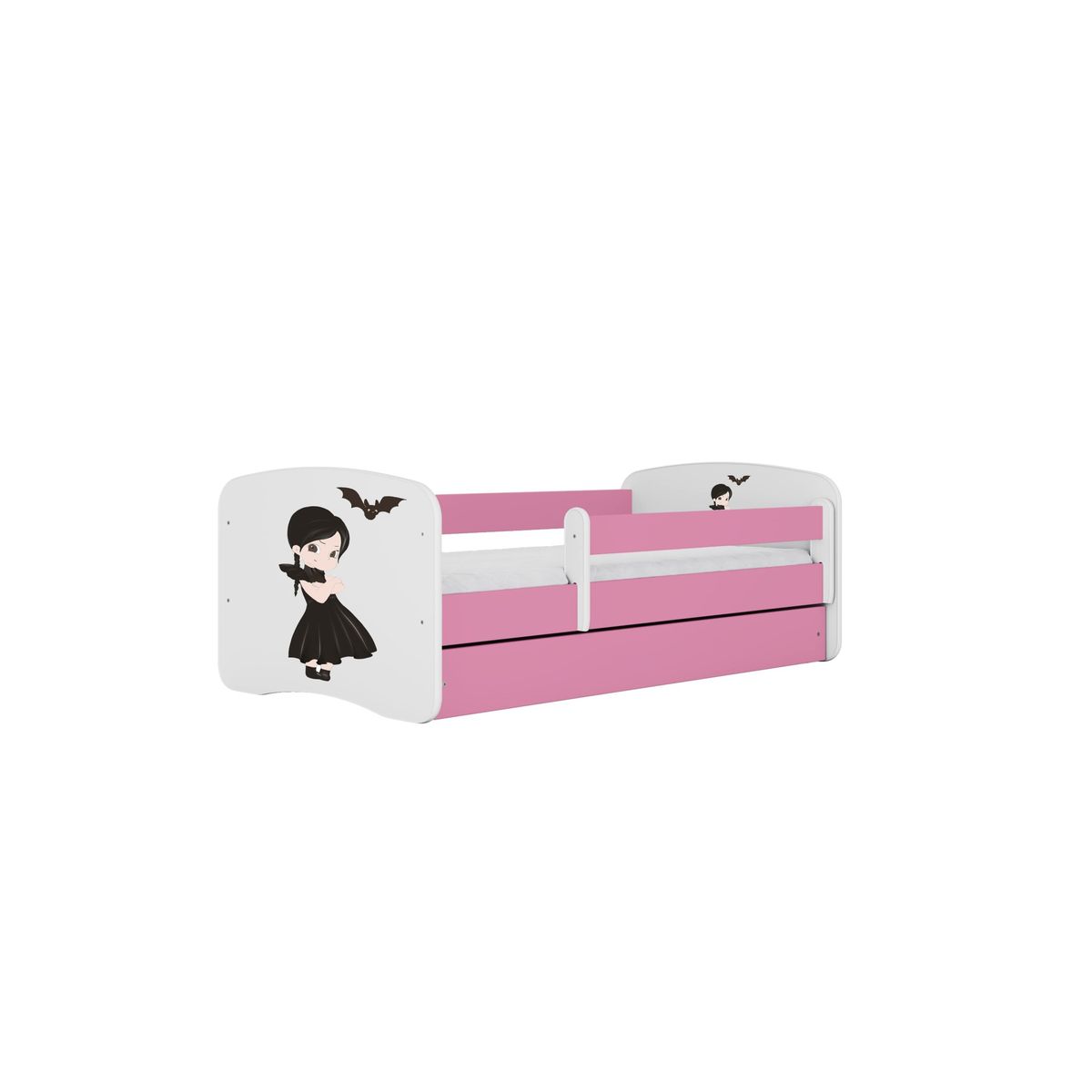 KOCOT KIDS Seng babydreams pink wednesday med skuffe med madras 160/80