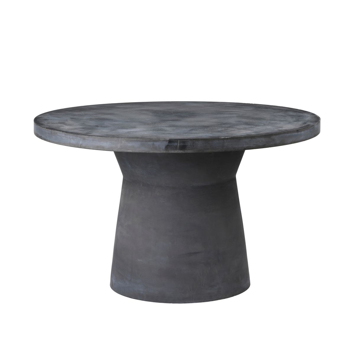 BROSTE COPENHAGEN Fiber havebord, rund - charcoal fibercement (Ø110)