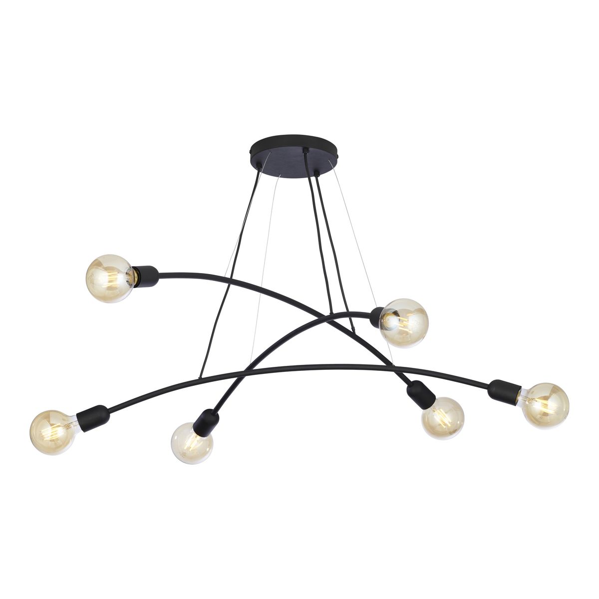 TK Helix loftlampe - sort metal