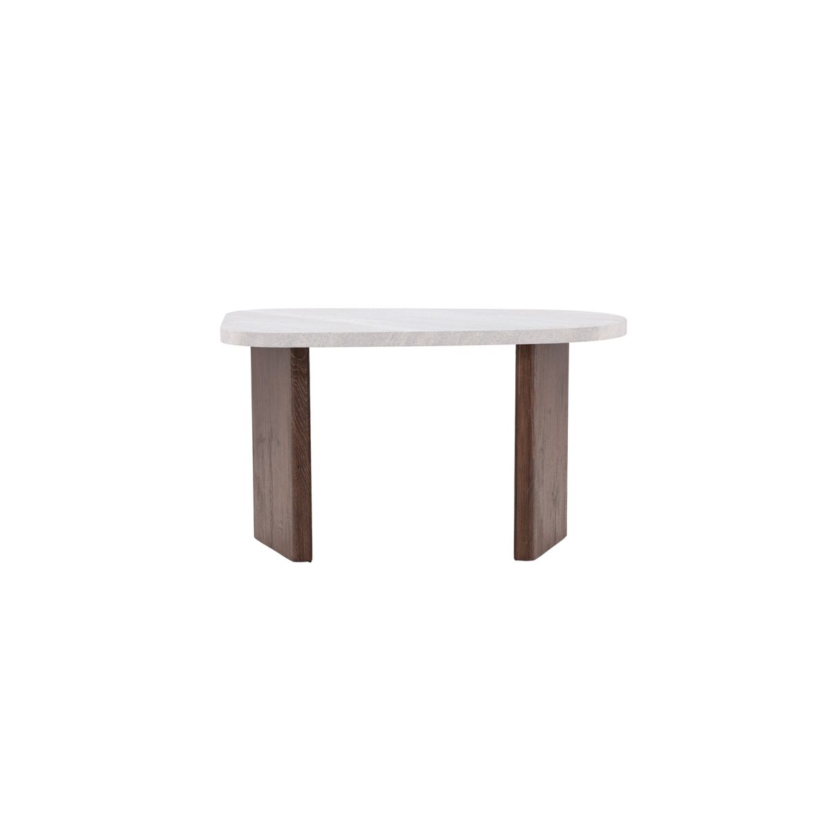 VENTURE DESIGN Grönvik sidebord - lysegrå betonlook og mocca MDF (70x45)