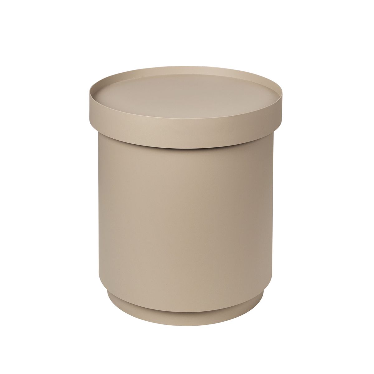 BROSTE COPENHAGEN Ninna sidebord, m. opbevaring - beige jern (Ø35)