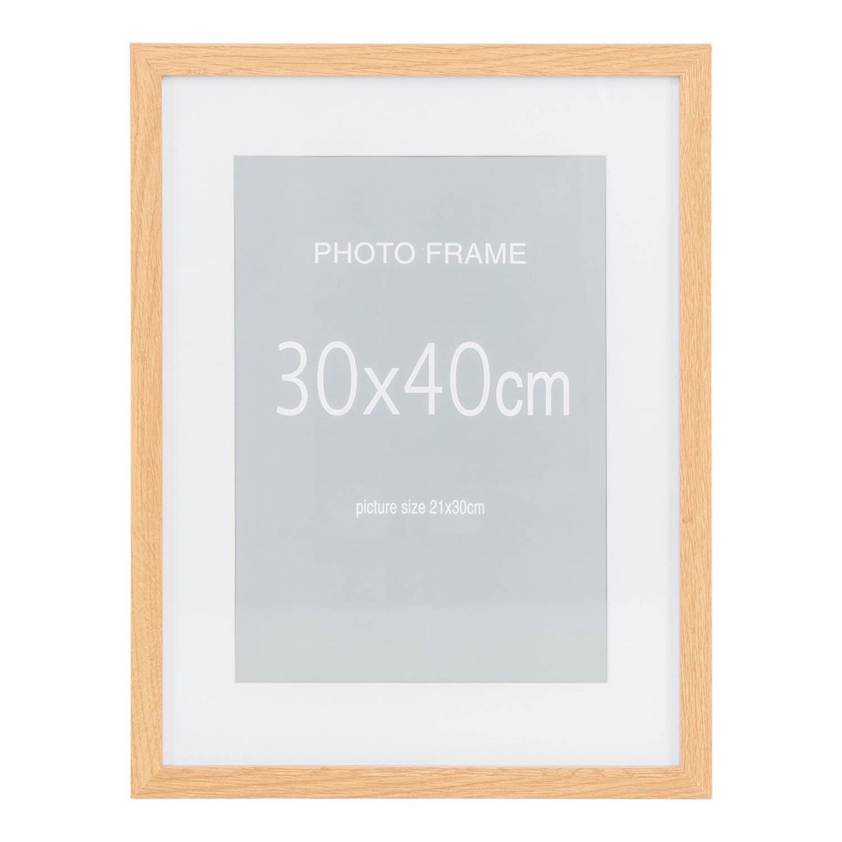 HOUSE NORDIC Marbella rammer - 15 stk. (40x30 cm) - 10 stk. sort, 5 stk. natur - MDF med glasfront