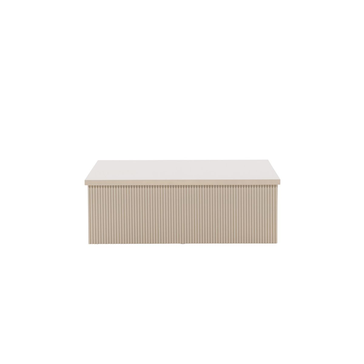 VENTURE DESIGN Lenox sofabord, kvadratisk - beige MDF (90x90)