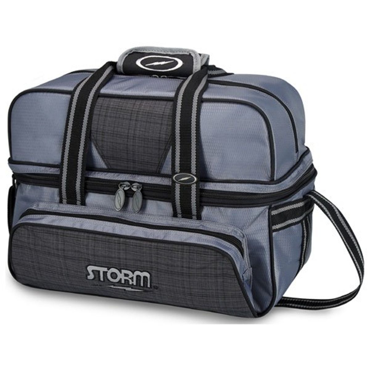 Storm 2-Ball Tote DLX - Bowlingtaske til 2 kugler og sko - Plaid/Grey/Black