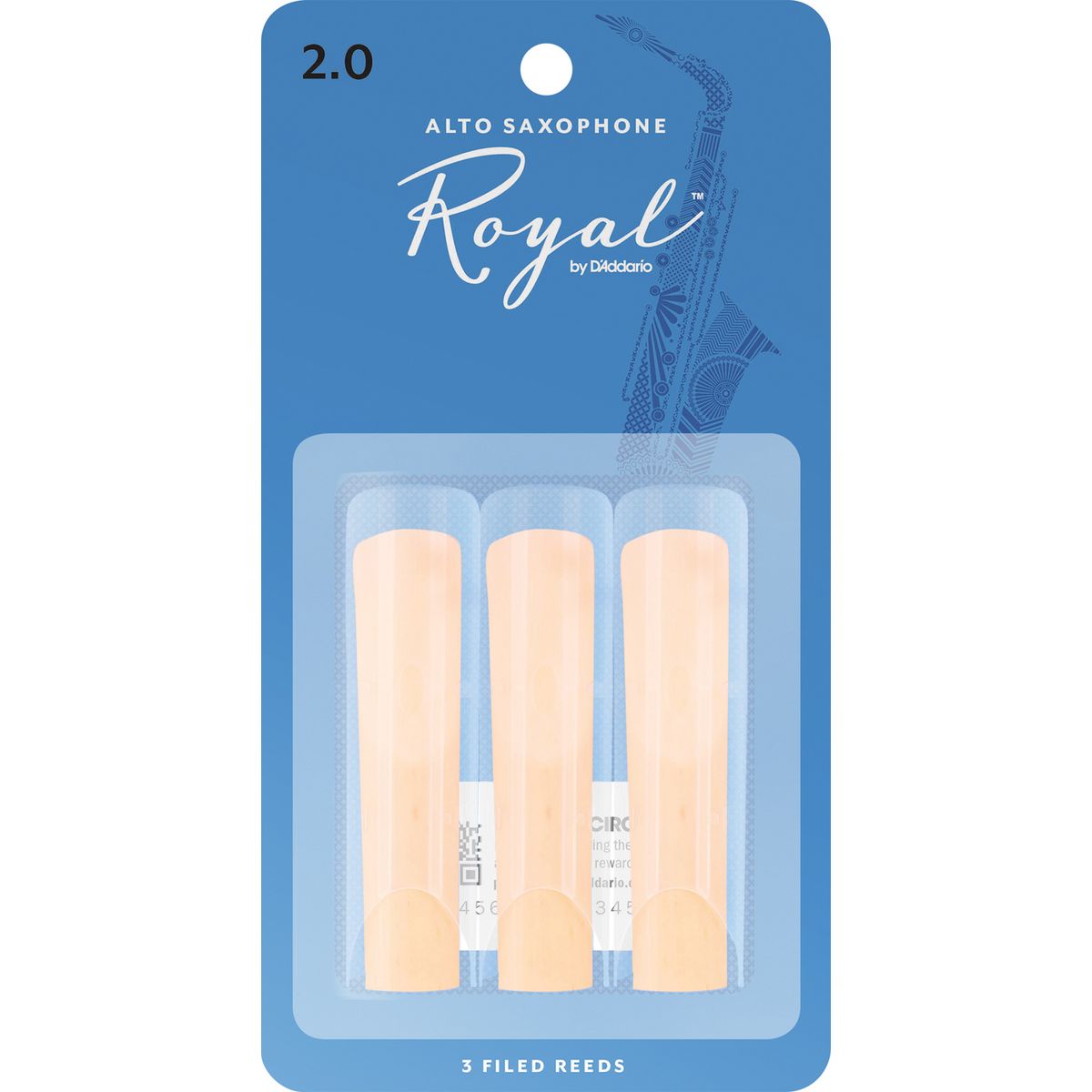 D'Addario Royal Saxofon-blade Alt - 3 Pack 2