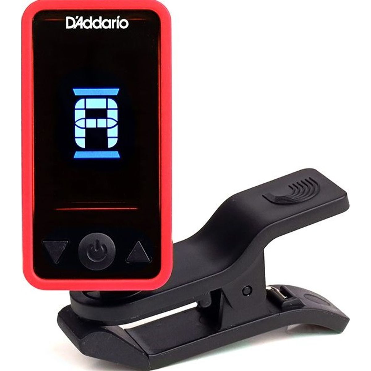 D'Addario Eclipse Tuner til guitar og el-bas Rød