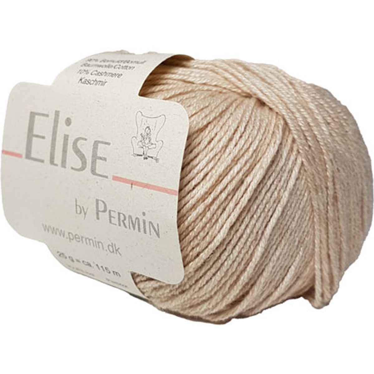 Permin Elise - Bomuld/cashmere - Fv 881111 Beige