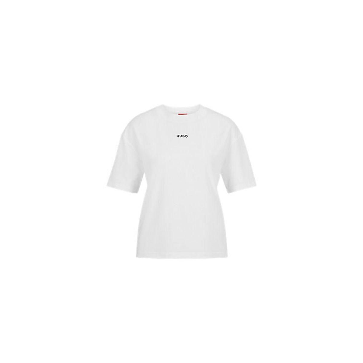 HUGO T-shirt i hvid til kvinder | Stretch jersey