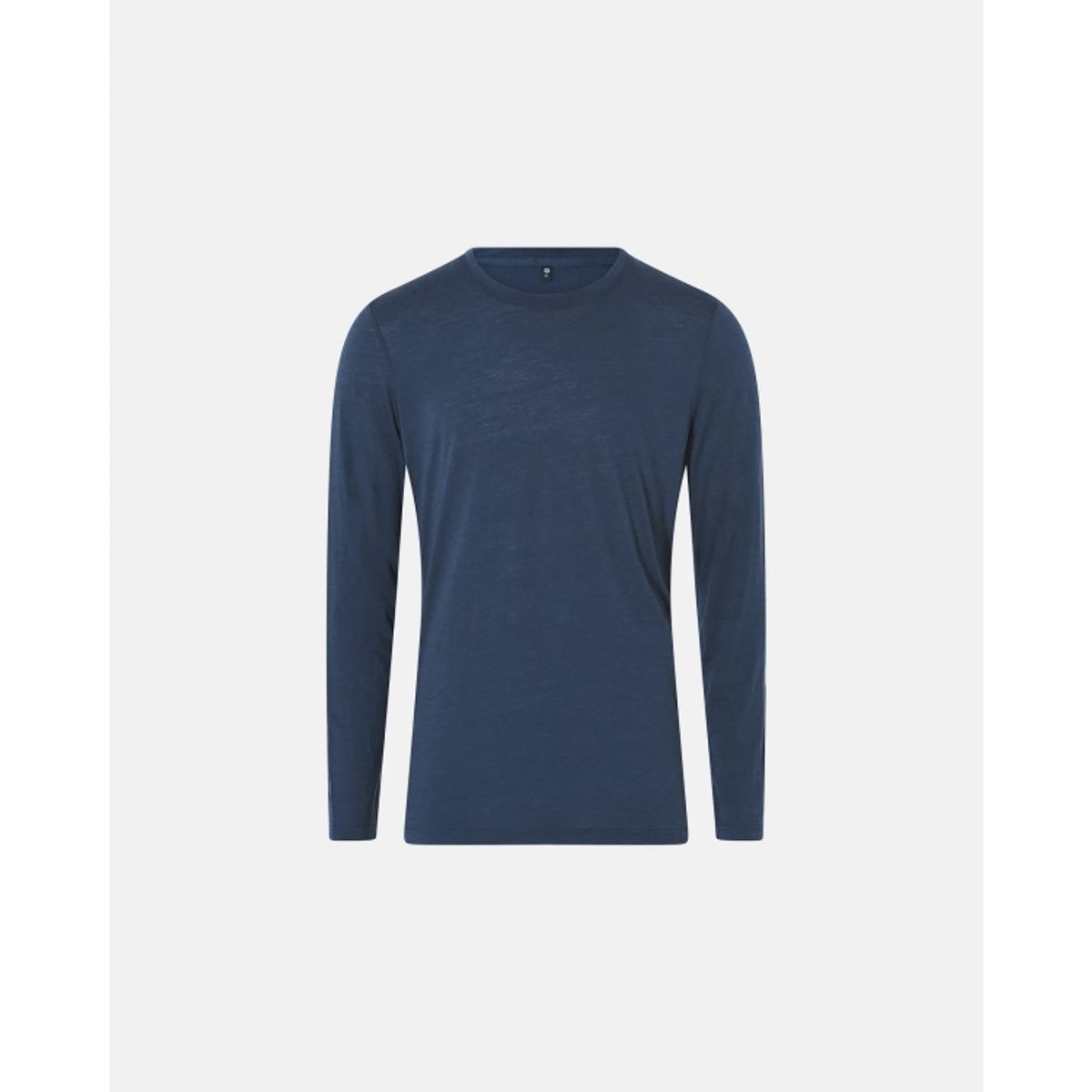 JBS of Denmark langærmet uld t-shirt i navy til herre