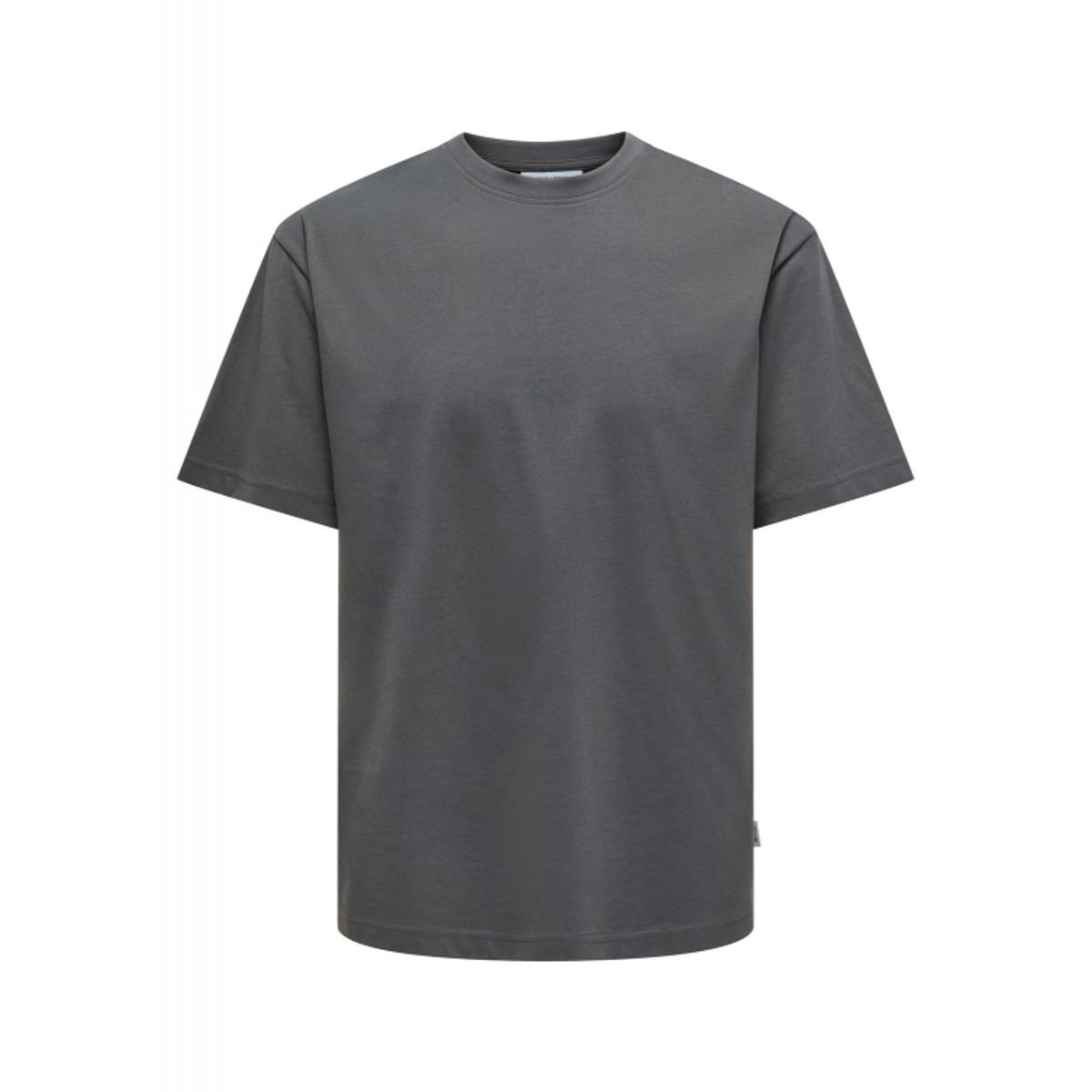 ONLY & SONS t-shirt i mørkegrå til herre | Relaxed fit |