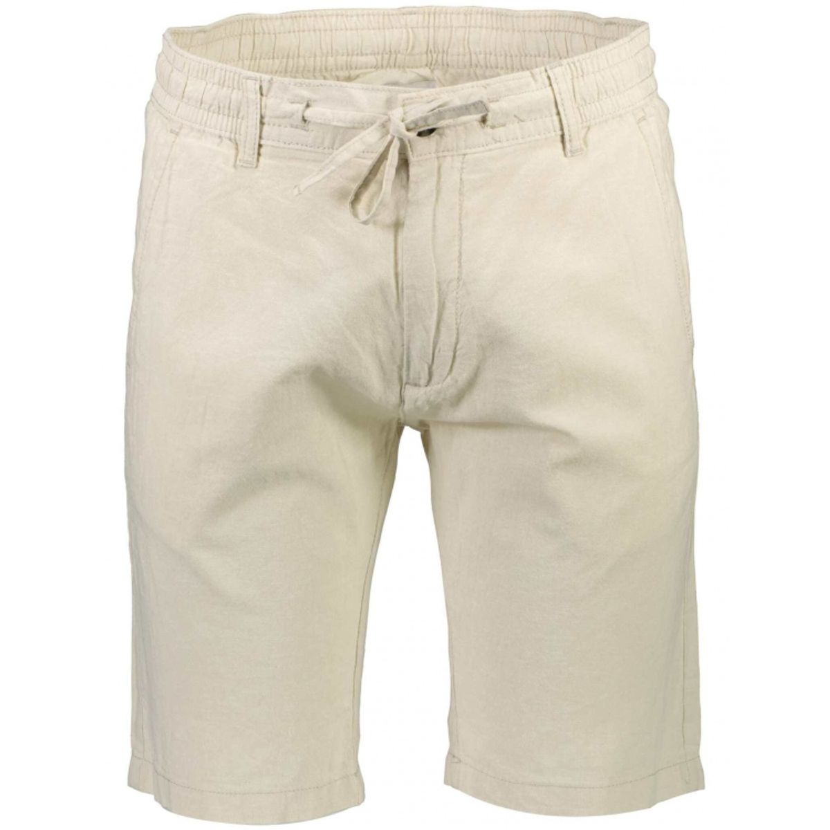 Lindbergh Linned shorts i sandfarve til herre