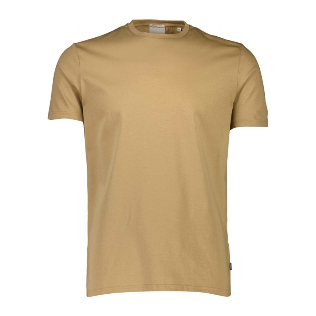 Lindbergh O-Neck T-Shirt i sandfarve til herre