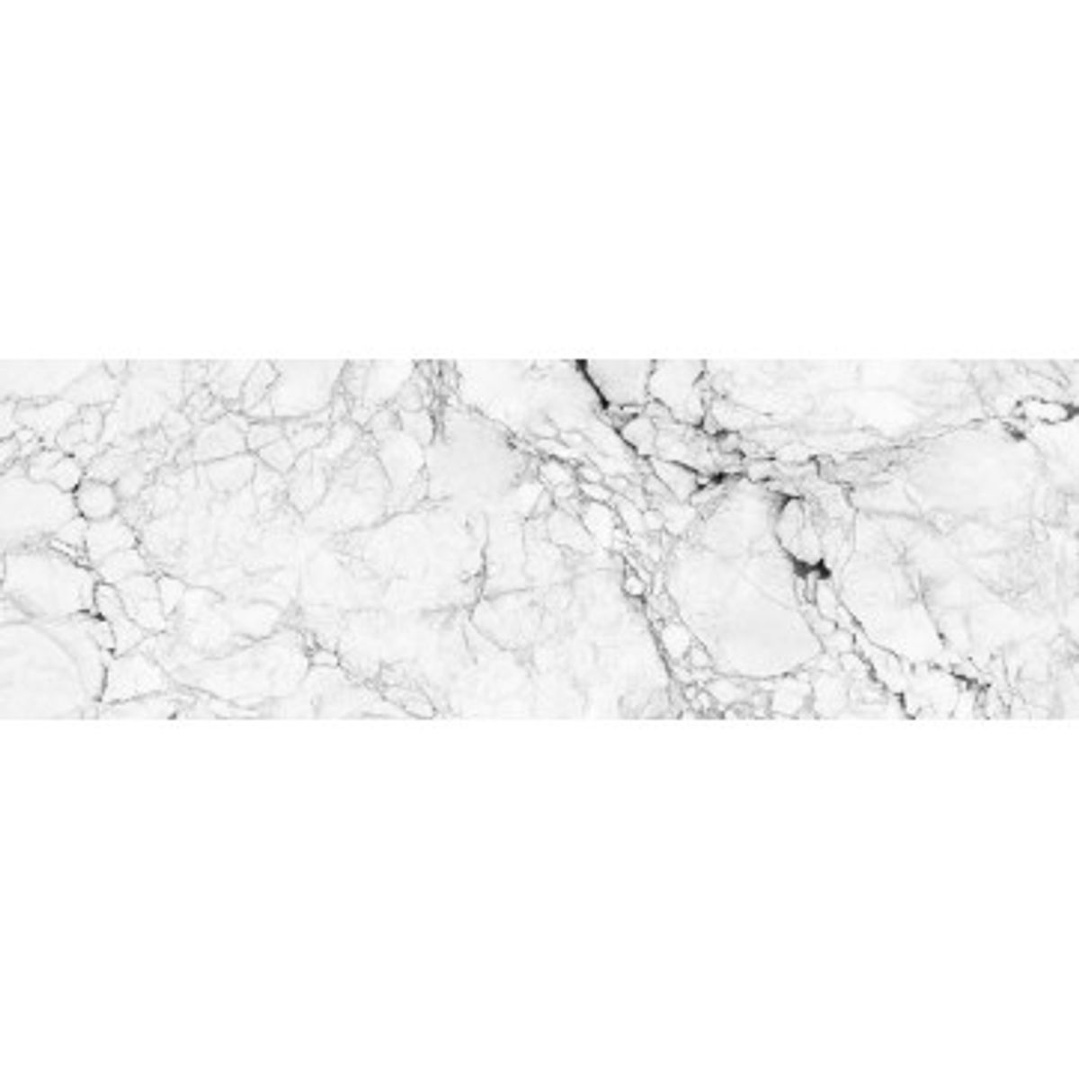 Stænkfolie til køkken - White Marble Stone Texture