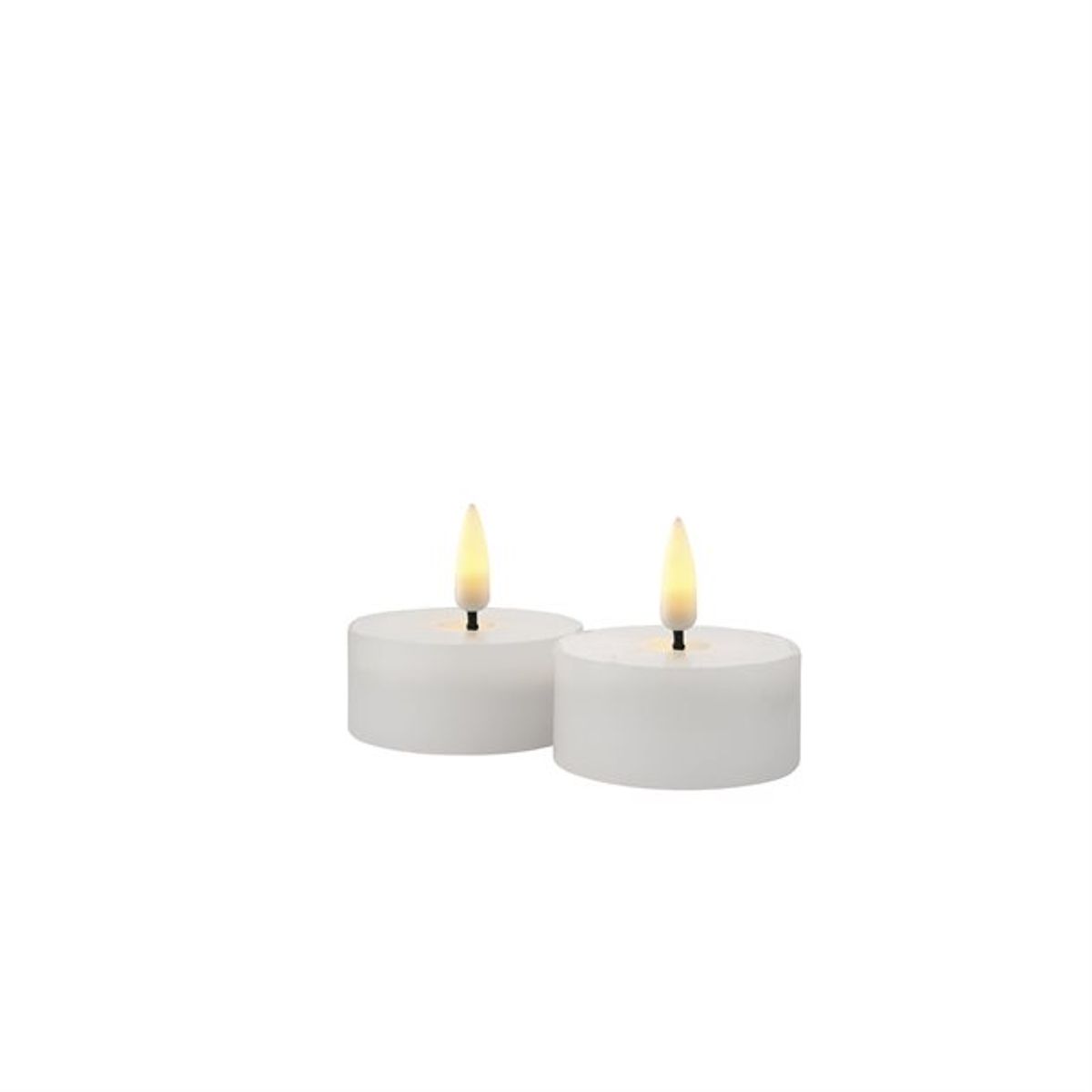 Sirius Sille Tealight genopladelig fyrfads LED-lys Ø 4 x 2,2 cm - 2 stk. - Indendørsbelysning > LED stearinlys - SIRIUS - Spotshop