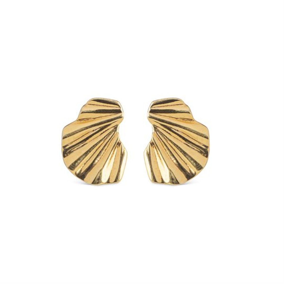 Enamel - Earring Wave - Guld