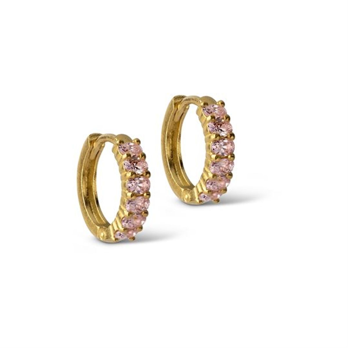 Enamel - Lyra Hoops - Rosa