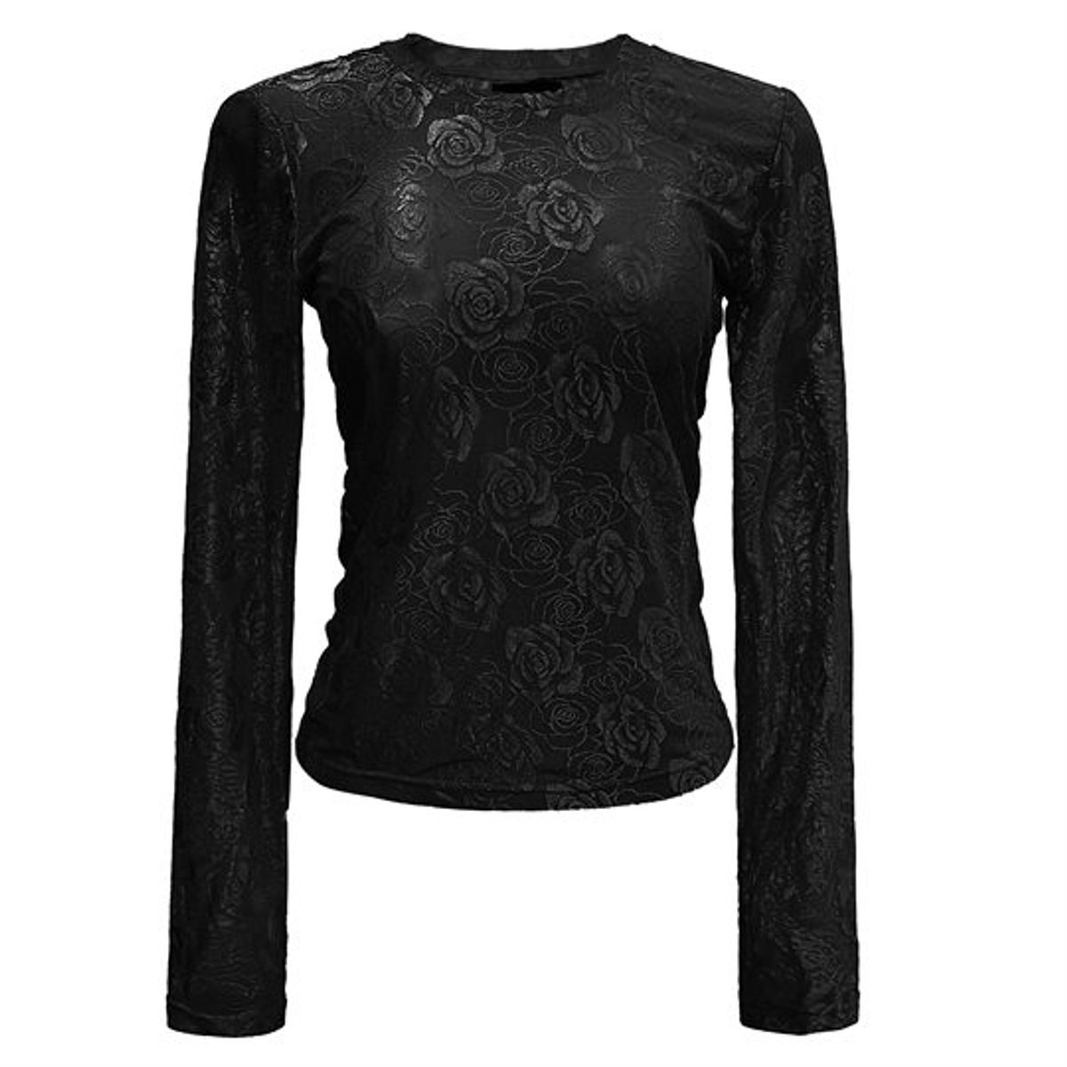 Liberté - Rose Ls Lace Blouse - Sort