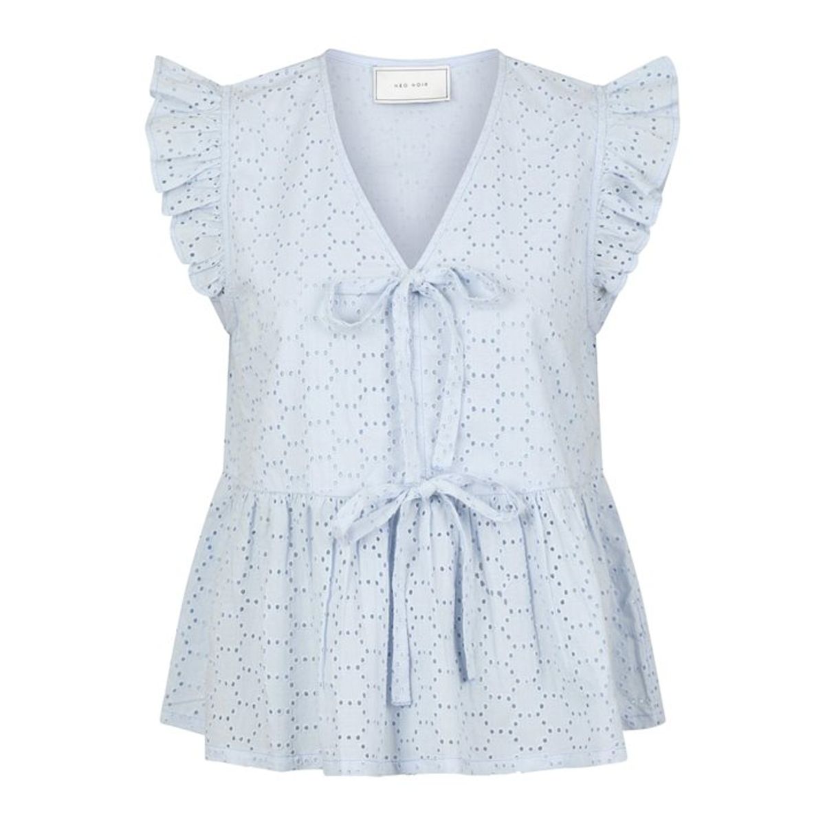 Neo Noir - Palasi Broiderie Top - Light Blue