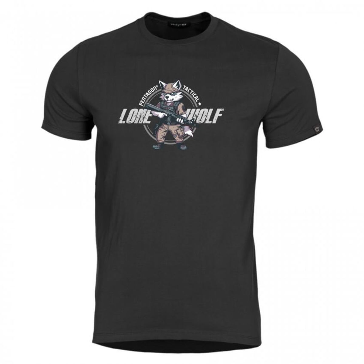 Pentagon Ageron T-Shirt, Lone Wolf 2XL Sort