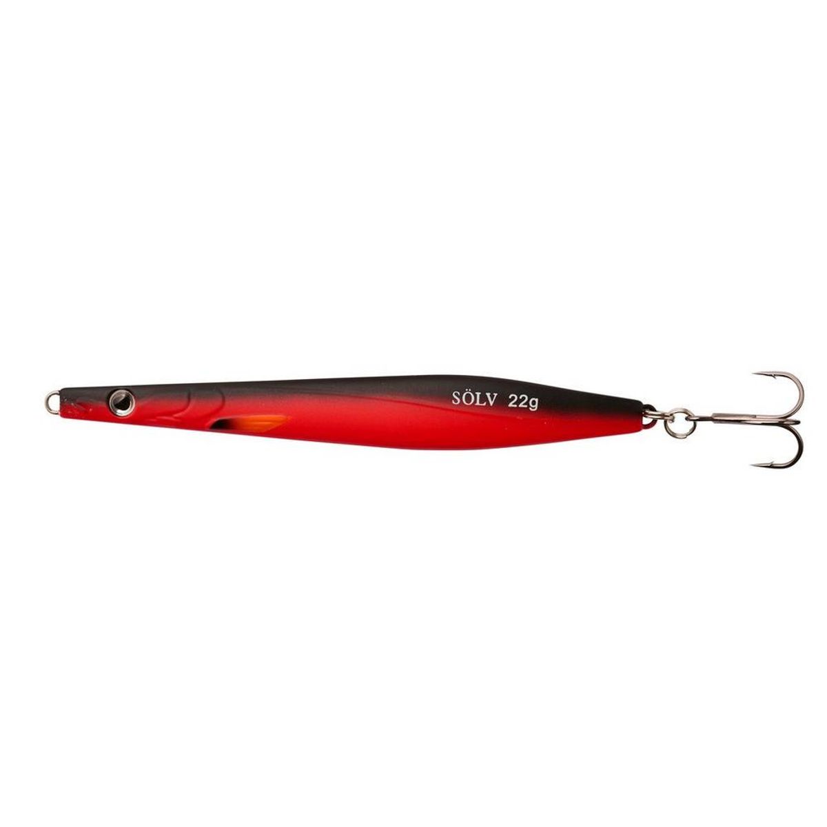 Sölv Spirr 10 cm / 18g Gennemløbsblink Matte Red