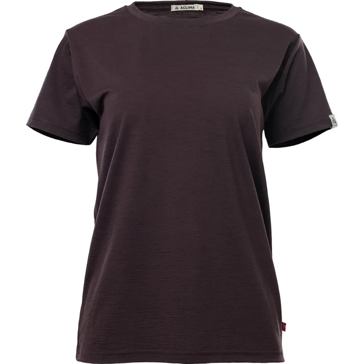 Aclima Dame 180g Classic Tee Chocolate Plum L