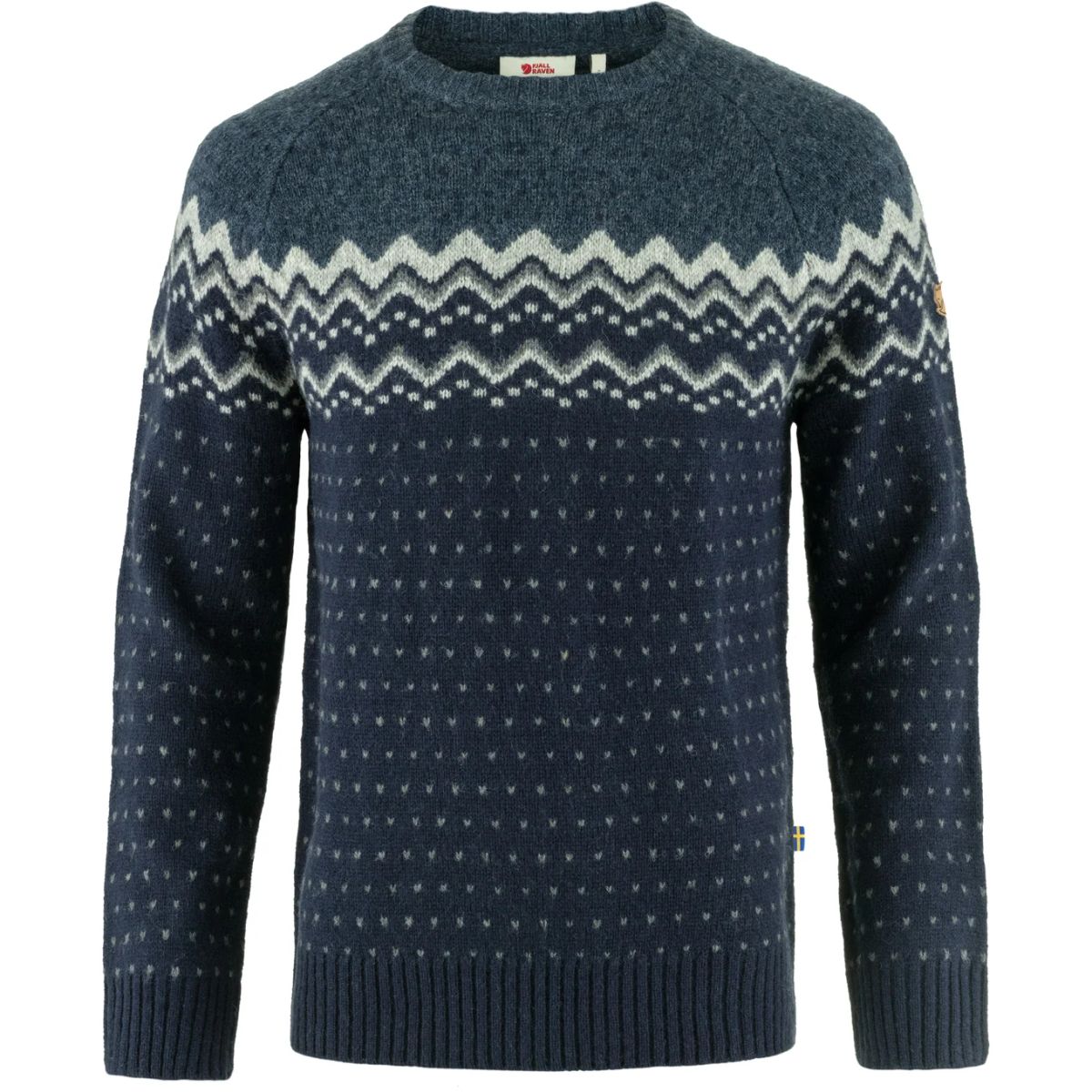 Fjällräven Ãvik Knit Herre Sweater Dark Navy - Mountain Blue M