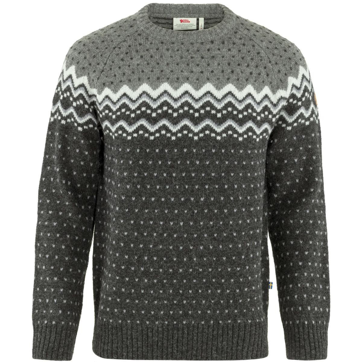 Fjällräven Ãvik Knit Herre Sweater Dark Grey-Grey L