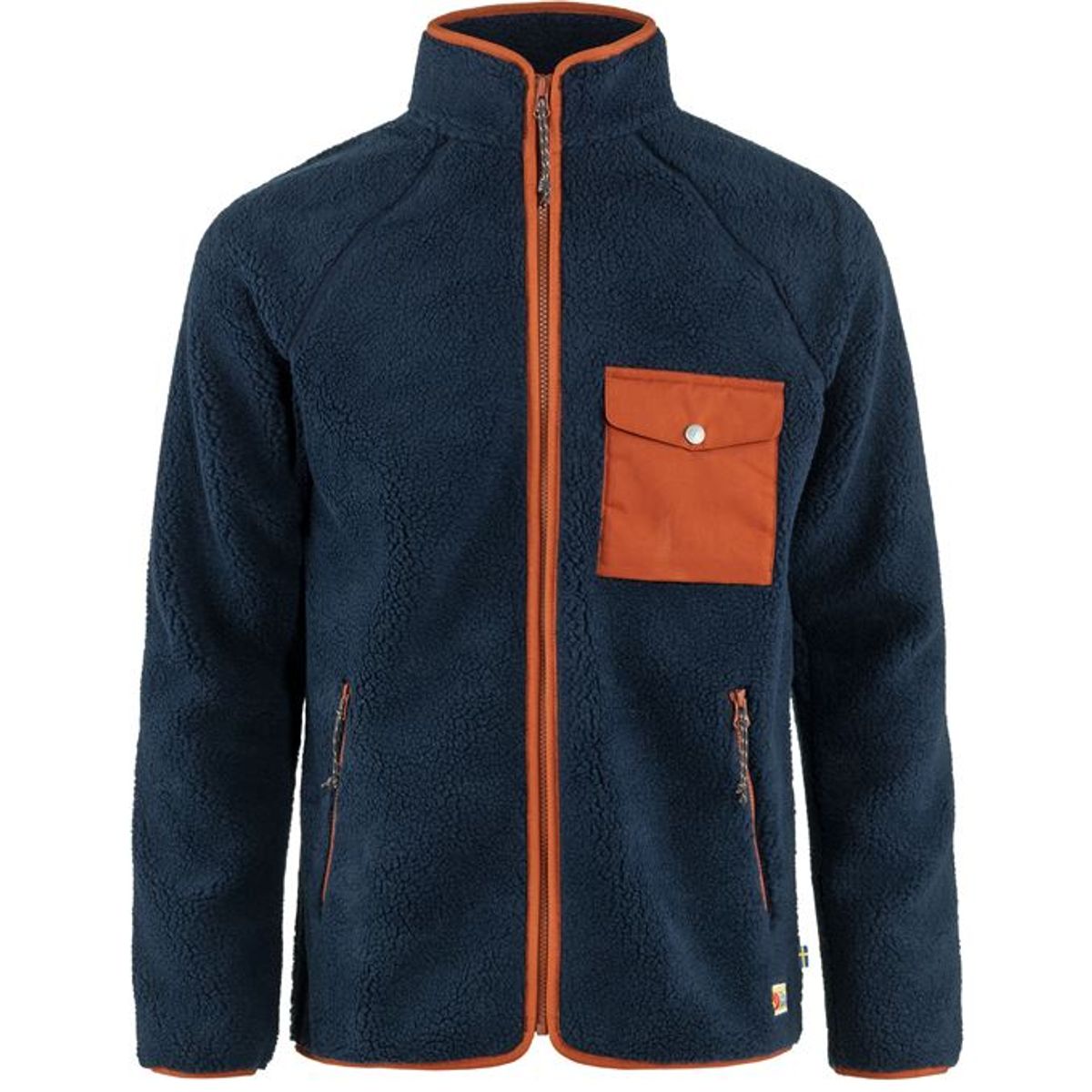 Fjällräven Vardag Herre Pile Fleece Navy-Autumn Leaf XL