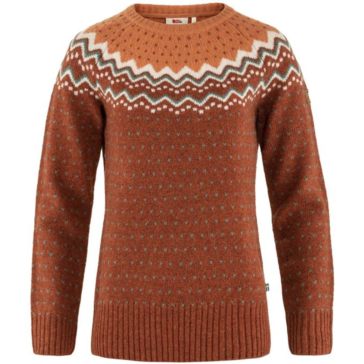 Fjällräven Ãvik Knit Dame Sweater Autumn Leaf-Desert Brown L