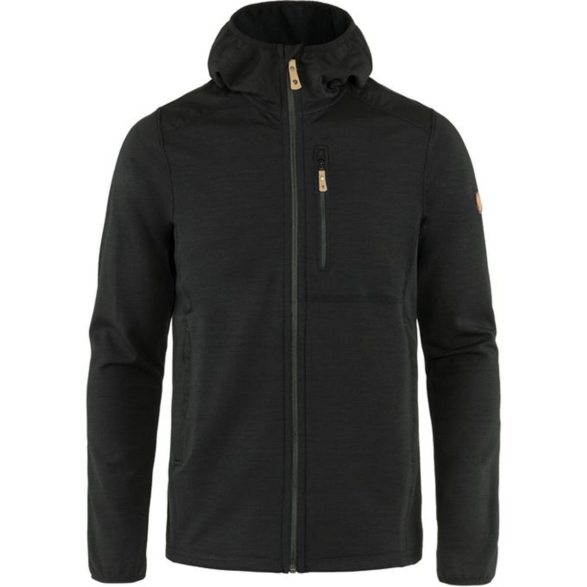 Fjällraven Keb Fleece Hoodie Herre Black M