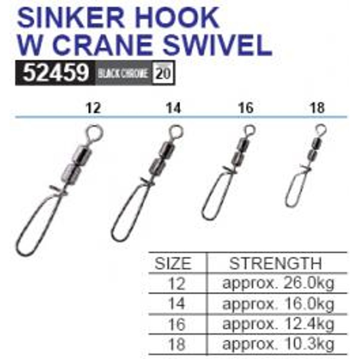 Owner Sinker hook crane 18