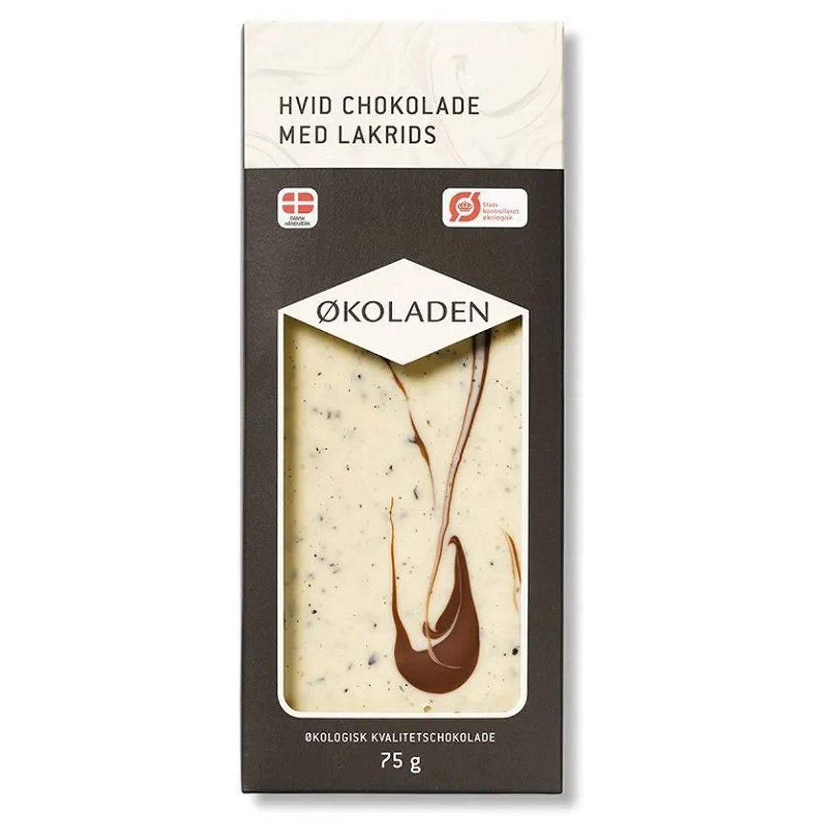 ØKOLADEN - Økologisk Hvid Chokolade - Lakrids