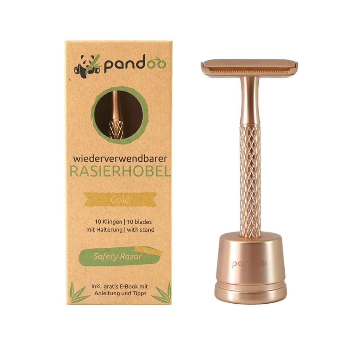 Pandoo - Barberskraber i Gold Metal