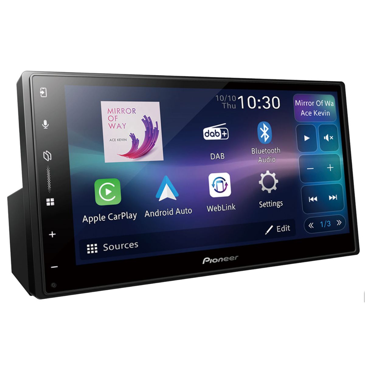 Pioneer SPH-DA77DAB Trådløs Apple CarPlay, DAB radio og Bluetooth