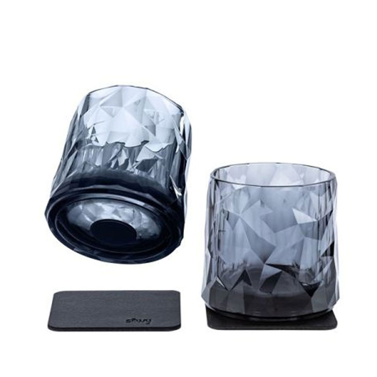 Silwy plastikglas med magnet Silwy Tumbler Grey - 250 ml