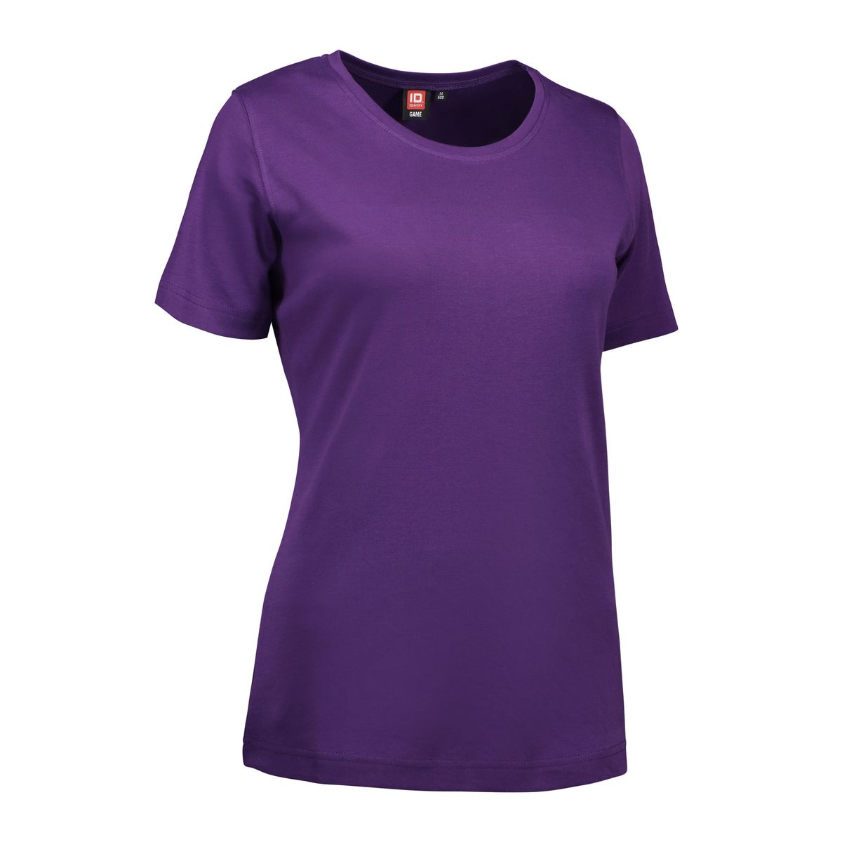 Lilla t-shirt med rund hals til damer - XL