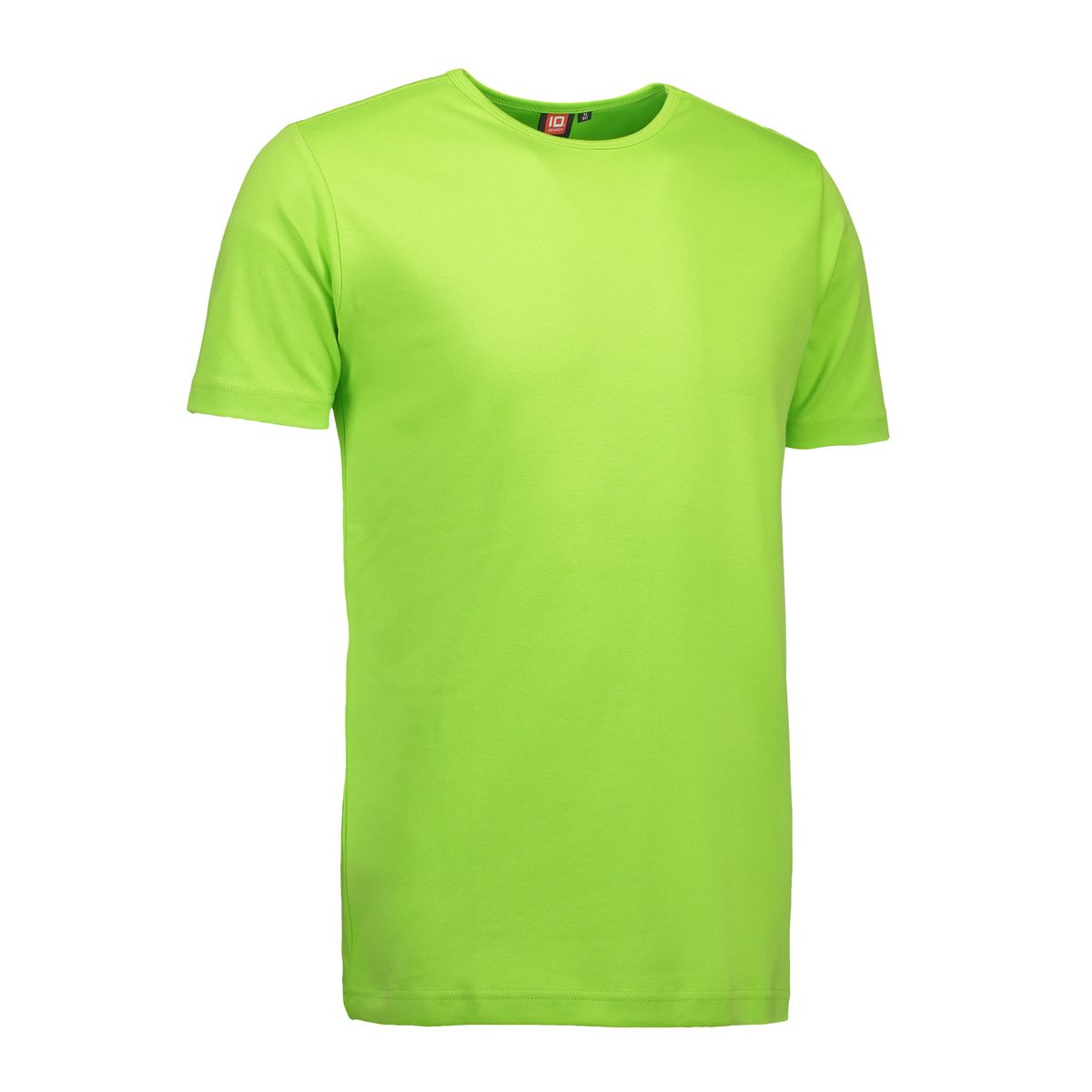 Lime farvet t-shirt med rund hals - 3XL