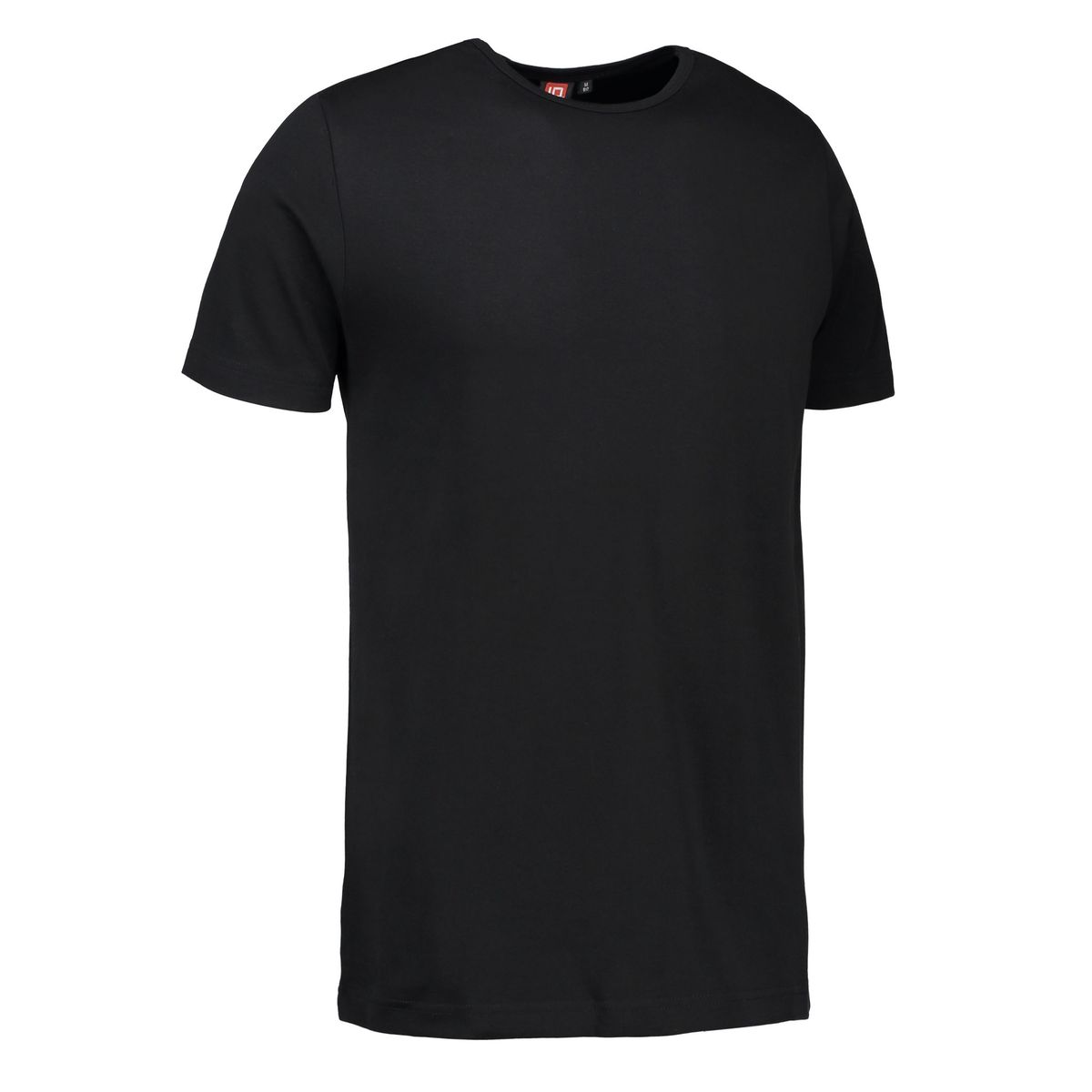 Sort t-shirt med rund hals til mænd - 2XL