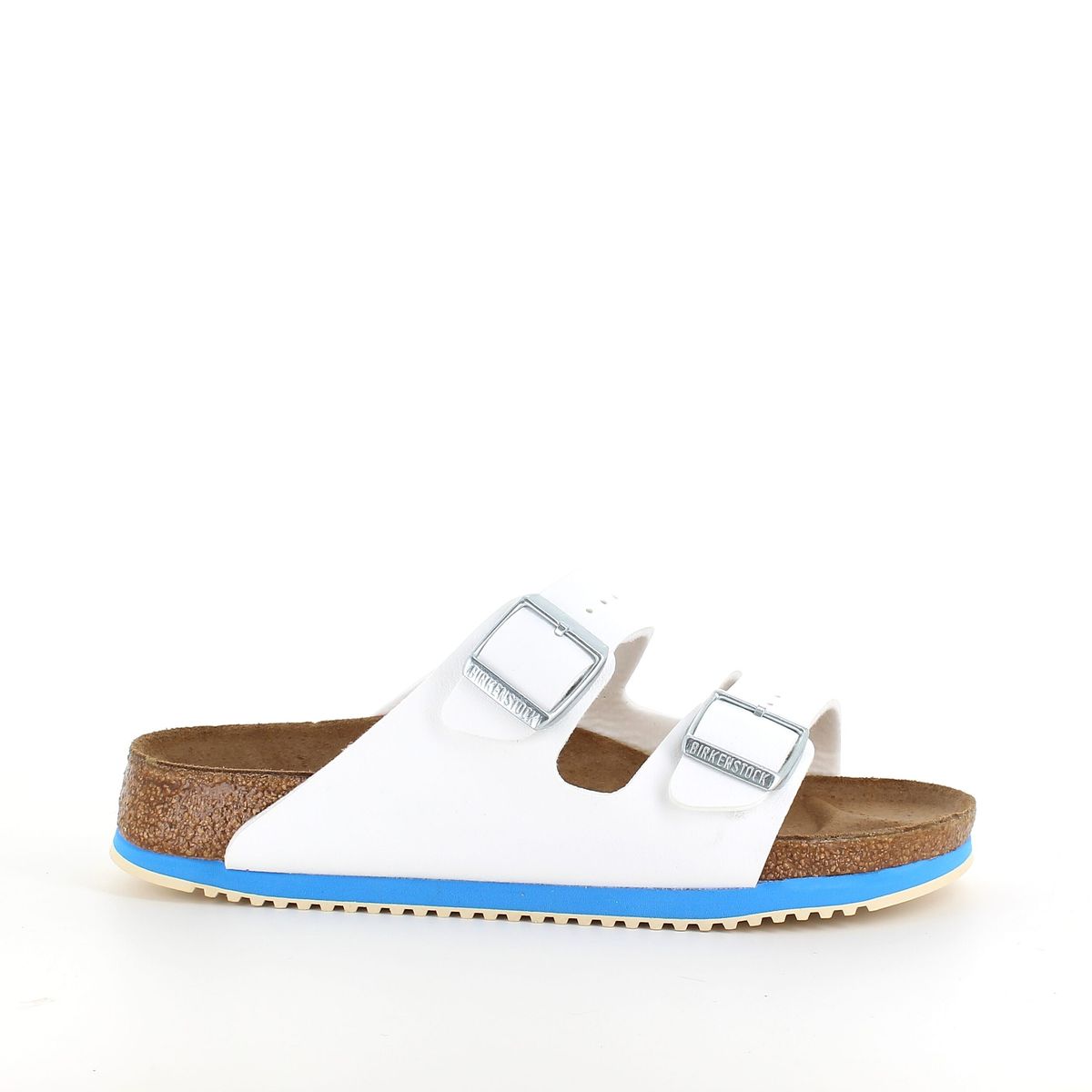 Hvid Arizona sandal fra Birkenstock med godkendte skridhæmmende såler - 42