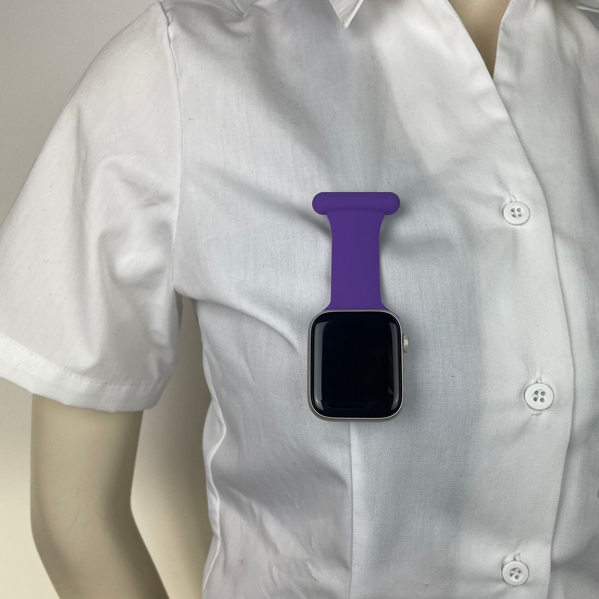 Lilla sygepleje silikone rem til Apple Watch - M/L