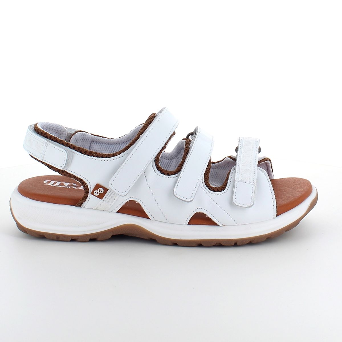 Hvid Camino skind sandal fra Green Comfort. - 43