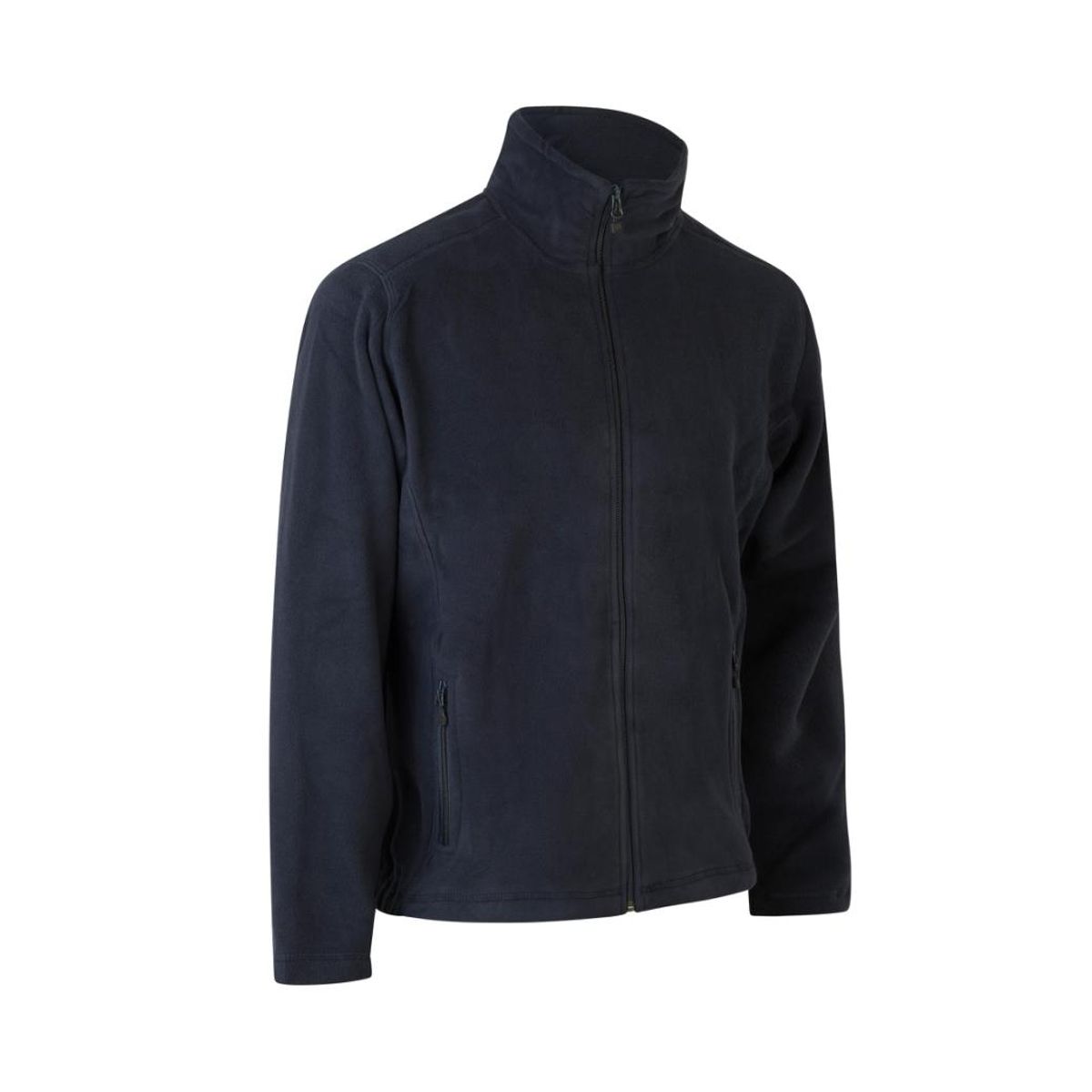 Navy fleececardigan til herre - 4XL